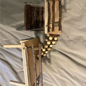 Natural Wood Small Animal Playground